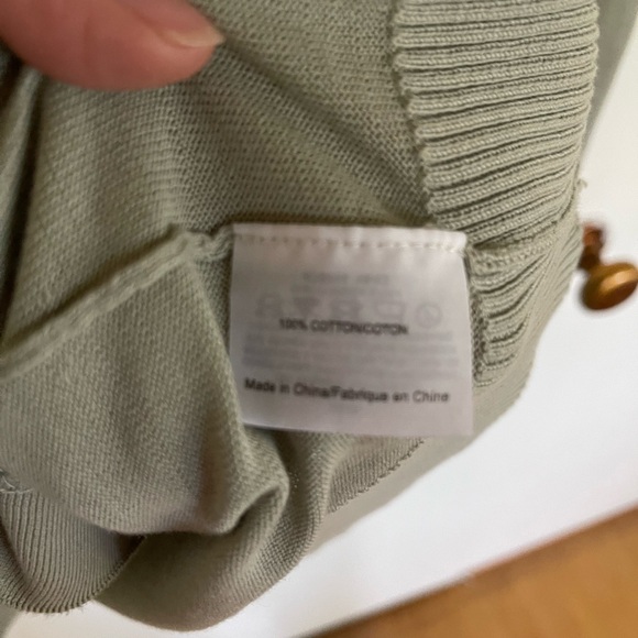 Tory Burch cardigan in light sage green color - Large - Picture 4 of 4